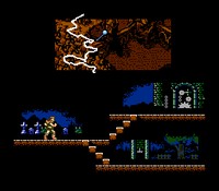 une photo d'Ã©cran de Castlevania 3 - Dracula s Curse sur Nintendo Nes